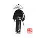 Gemälde walking samurai von Péchane | Gemälde Figurativ Alltagsszenen Aquarell Tinte