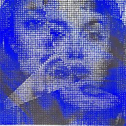 Painting Angelina Jolie Broken by Wawapod | Painting Pop-art Acrylic, Posca Pop icons, Portrait