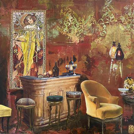 Painting Elisa by Romanelli Karine | Painting Figurative Gluing Life style