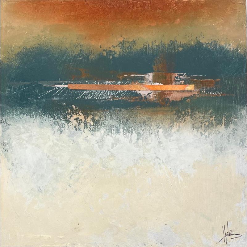 Painting Abstraction #8656 by Hévin Christian | Painting Abstract Minimalist Wood