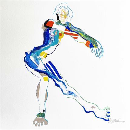 Gemälde Half round leg von Cressanne | Gemälde Figurativ Acryl Akt