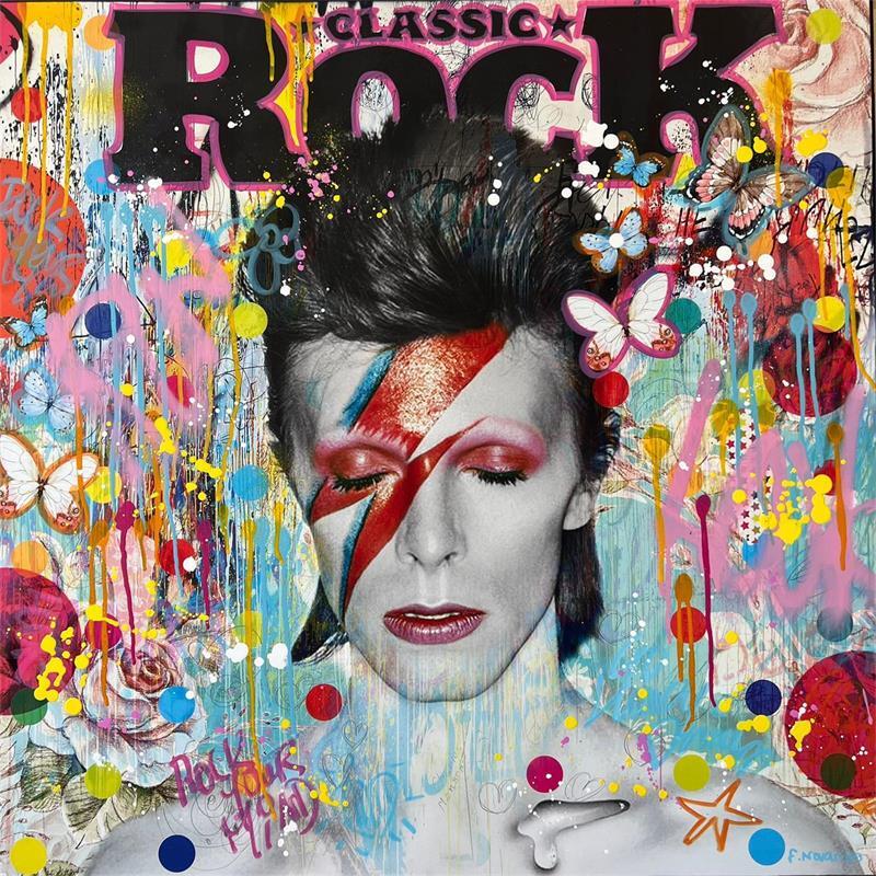 Painting Poped David by Novarino Fabien | Painting Pop-art Pop icons