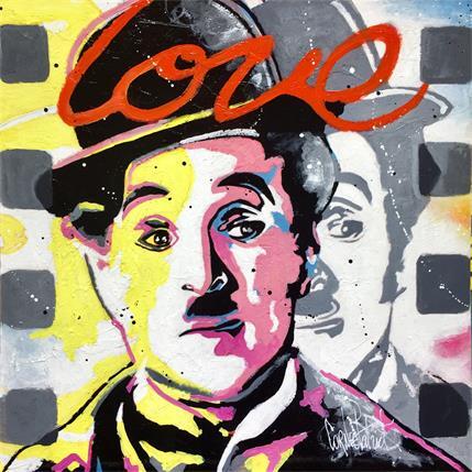 Painting Charlie Chaplin Forever  by Cornée Patrick | Painting Pop-art Cardboard Animals, Pop icons