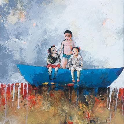 Peinture S.30 par Abiy | Tableau Figuratif Huile scènes de vie