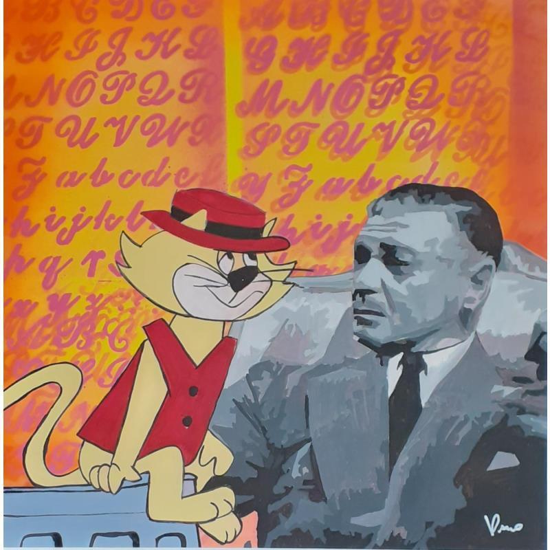 Painting Listen to me by Przemo | Painting Pop-art Pop icons Acrylic