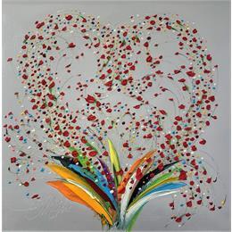 Painting T'Aimer en Joie by Fonteyne David | Painting Figurative Acrylic, Oil