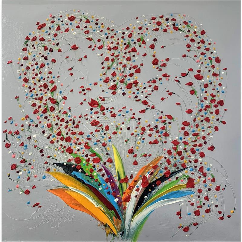 Peinture T'Aimer en Joie par Fonteyne David | Tableau Figuratif Huile Acrylique