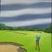 Peinture Caddy in green par Trevisan Carlo | Tableau Surréalisme Sport Huile