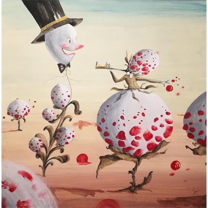 Peinture Note di stupore par Nai | Tableau Art naïf Acrylique Scènes de vie