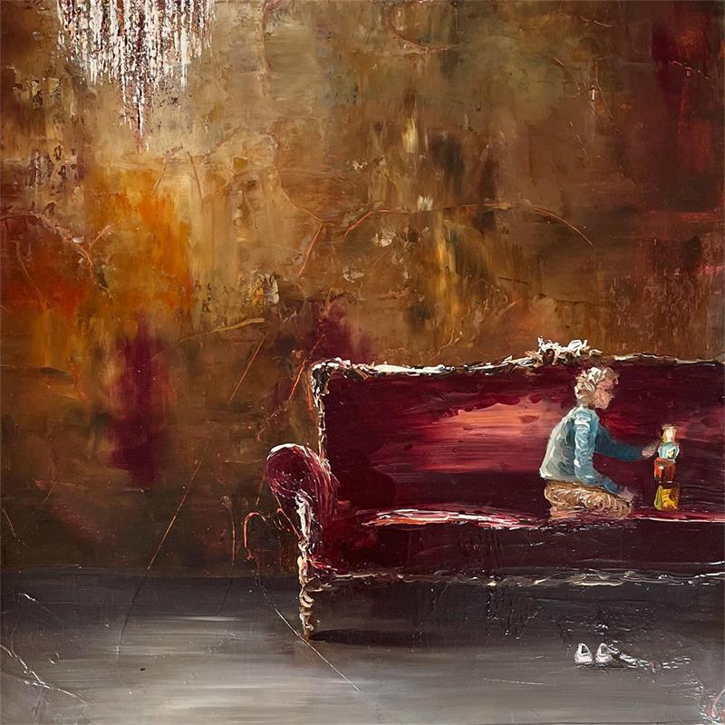 Painting s'occuper  by Vinnie | Painting Figurative Life style Oil