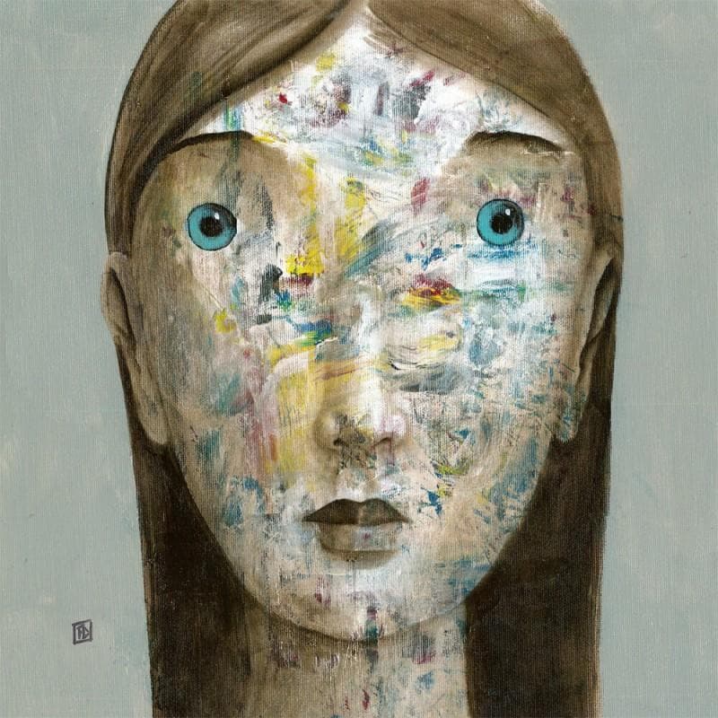 Painting D2 by Delaube Fabien | Painting Figurative Portrait Oil