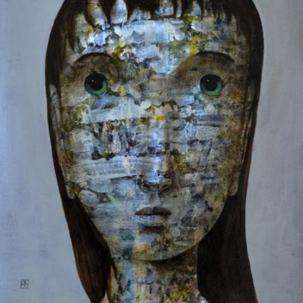 Painting A0 by Delaube Fabien | Painting Figurative Oil Portrait