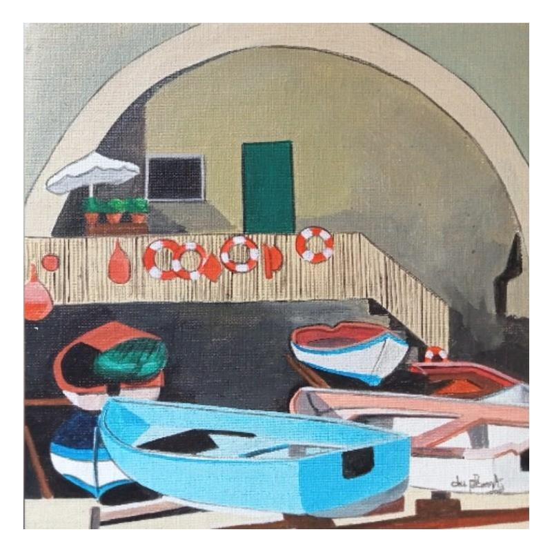 Pintura Riomagigiore por Du Planty Anne | Pintura