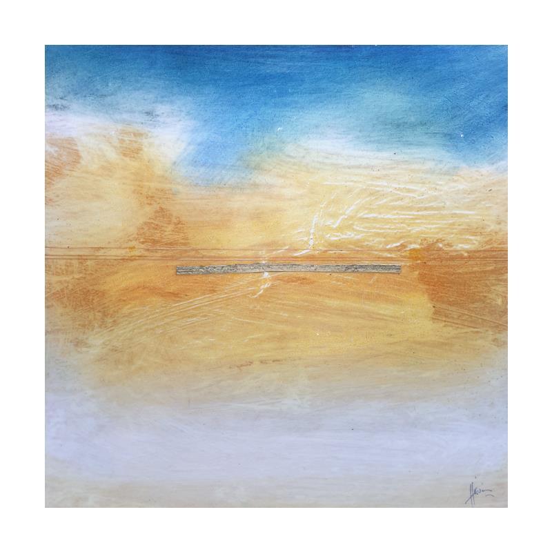 Painting Abstraction # 89 by Hévin Christian | Painting Abstract Minimalist Wood