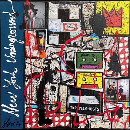 Painting Basquiat, NY underground by Costa Sophie | Painting