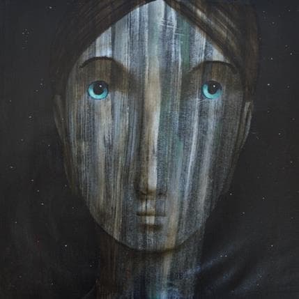 Painting PE 1 by Delaube Fabien | Painting Figurative Oil Portrait