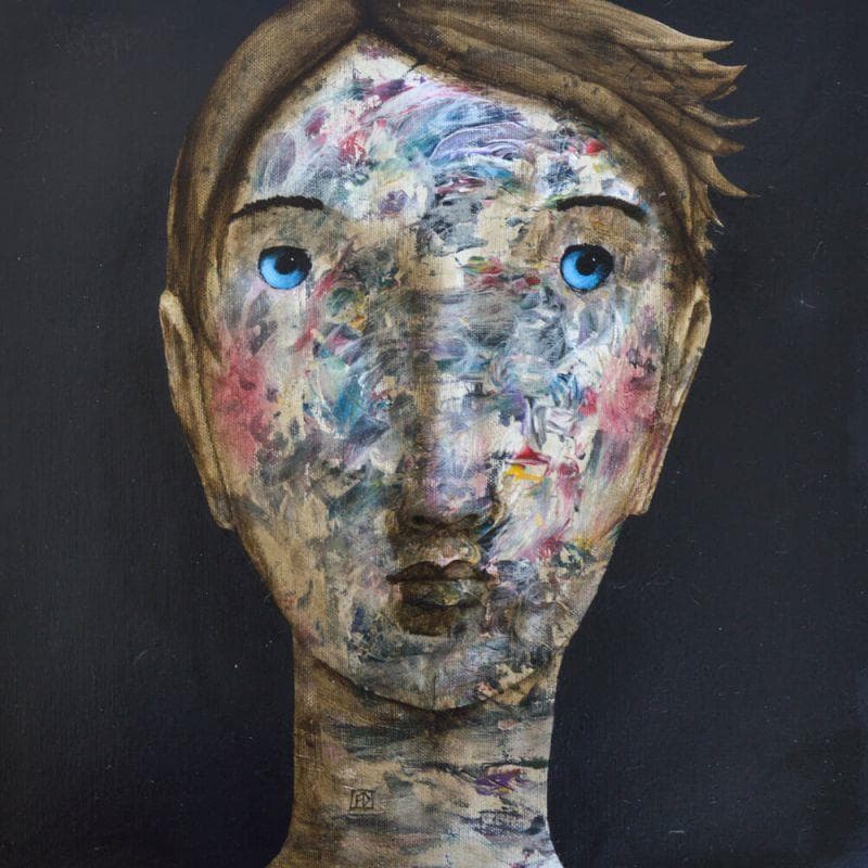 Pintura LT 14 por Delaube Fabien | Pintura Figurativo Retrato Aceite