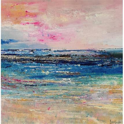 Gemälde Ciel rose von Levesque Emmanuelle | Gemälde Art brut Öl Marine