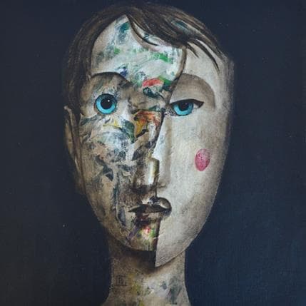 Painting JAG by Delaube Fabien | Painting Figurative Oil Portrait