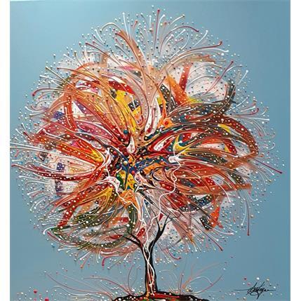 Peinture L'arbre bleu passion par Fonteyne David | Tableau Figuratif Acrylique