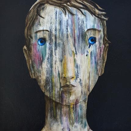 Painting LT 10 by Delaube Fabien | Painting Figurative Oil Portrait