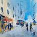 Painting Un après-midi by Raffin Christian | Painting Figurative Urban Oil Acrylic