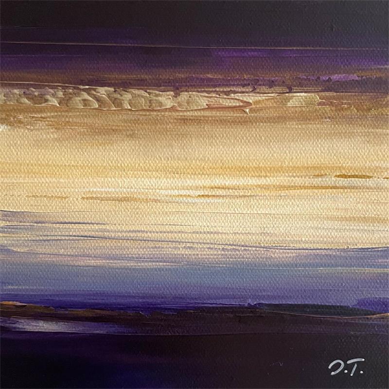 Peinture Purple Sky par Talts Jaanika | Tableau Abstrait Paysages Marine Acrylique