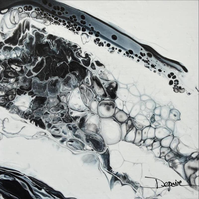 Painting Moon 1 by Depaire Silvia | Painting Abstract Minimalist Acrylic