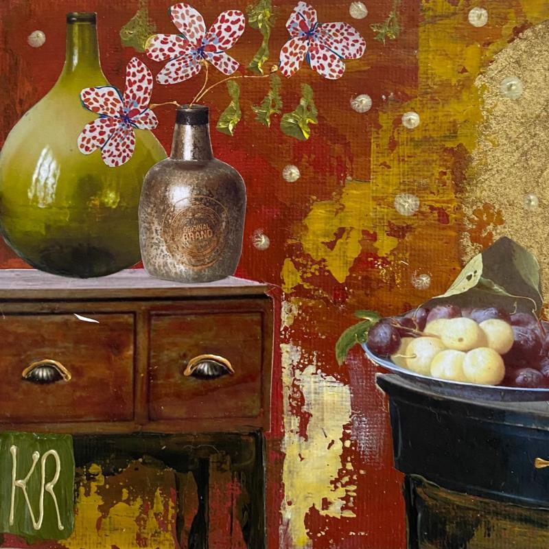 Painting Hollidays memories by Romanelli Karine | Painting Figurative Still-life Gluing
