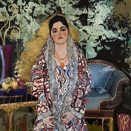 Painting Analisa by Romanelli Karine | Painting Figurative Gluing Life style, Pop icons, Portrait