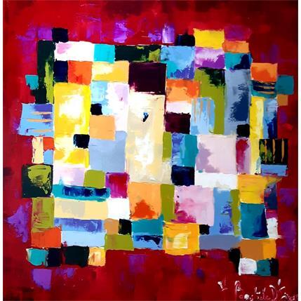 Painting Lumière sur Saint-Guilhem by Bastide d´Izard Armelle | Painting Raw art Oil Minimalist