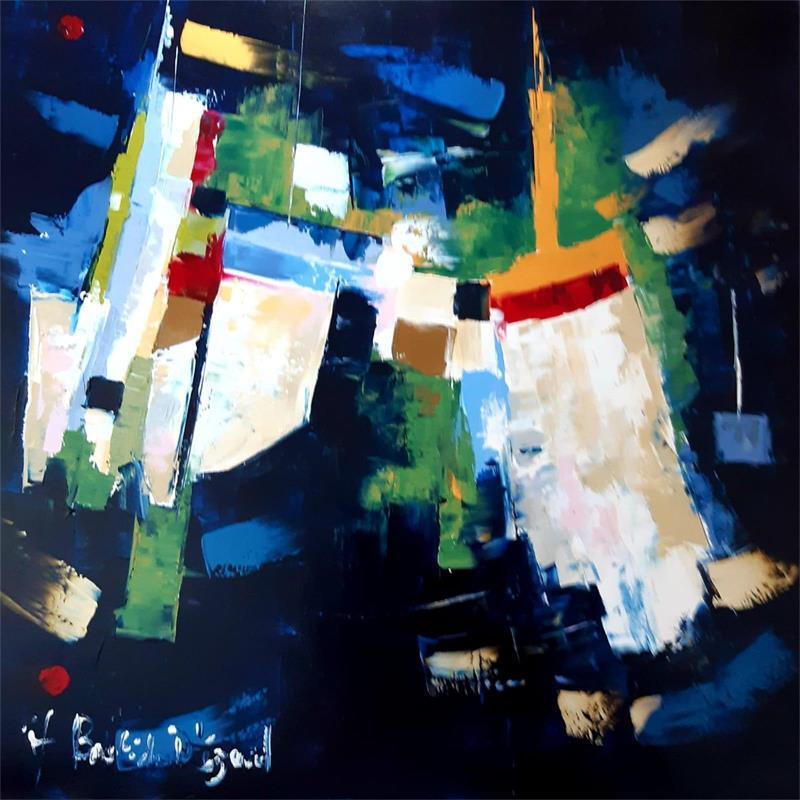 Peinture Haute mer par Bastide d´Izard Armelle | Tableau Abstrait Acrylique