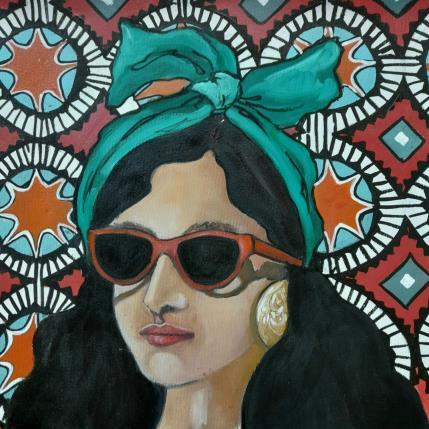 Painting BOHÉMIENNE  by Lorene Perez | Painting Figurative Oil Portrait