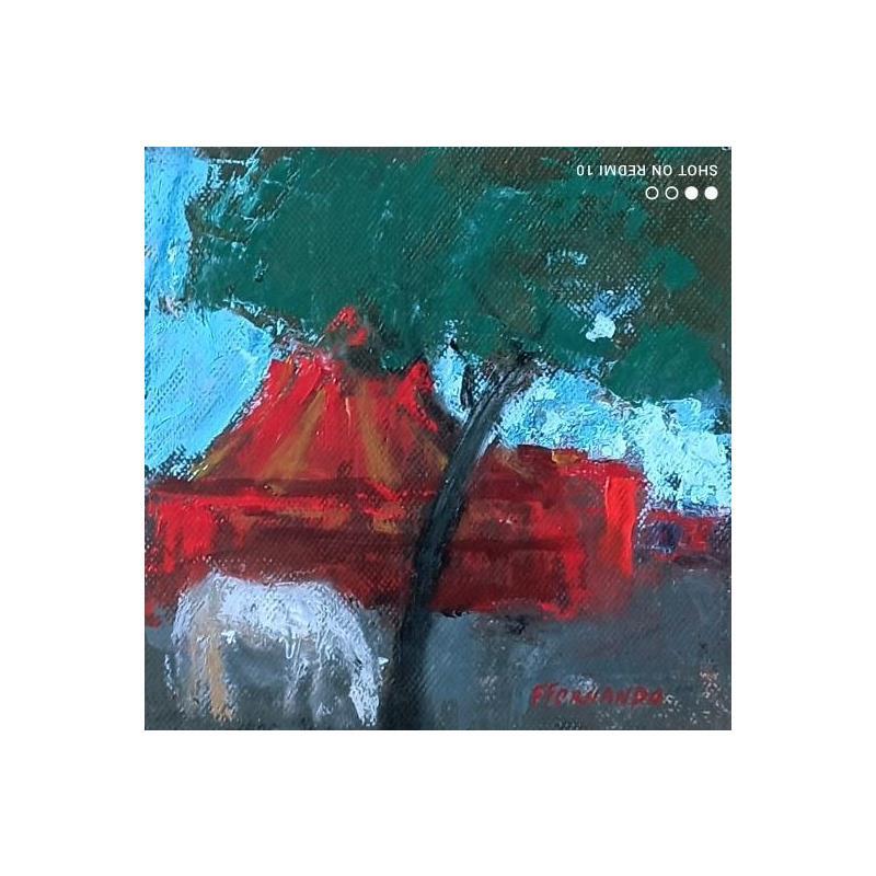 Painting Beautè animale by Fernando | Painting Figurative Life style Oil