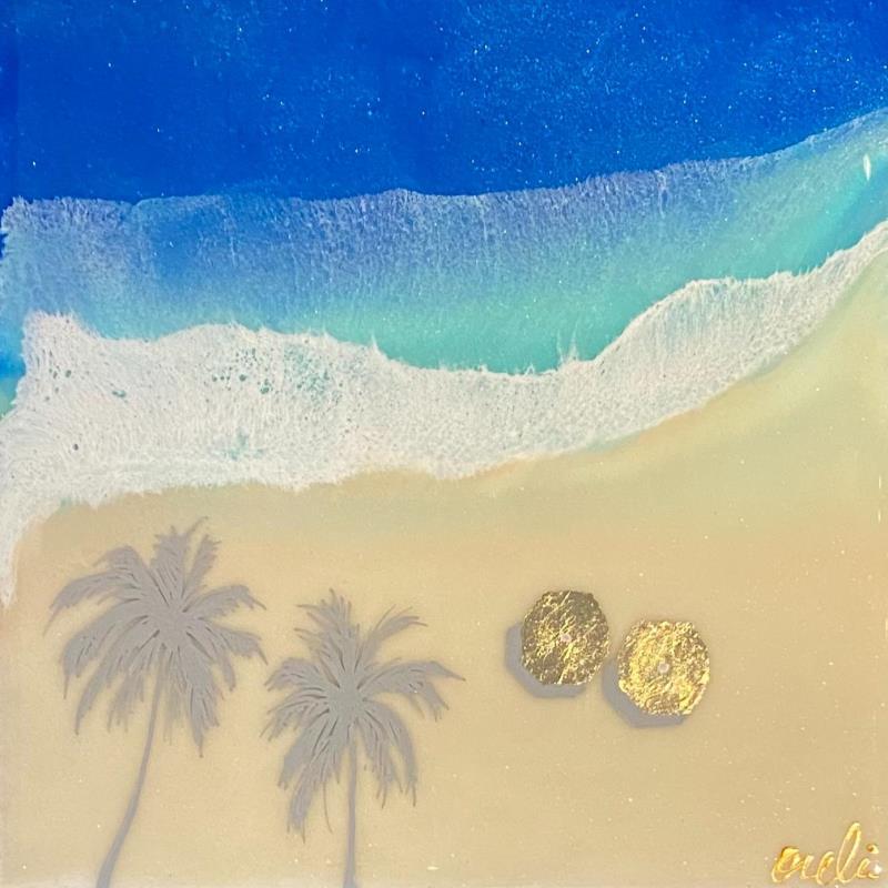 Gemälde Twice von Aurélie Lafourcade painter | Gemälde Figurativ Landschaften Marine Acryl Harz