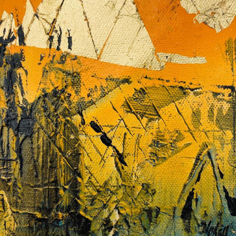 Pintura Golden cloud por Horea | Pintura Figurativo Urbano Aceite