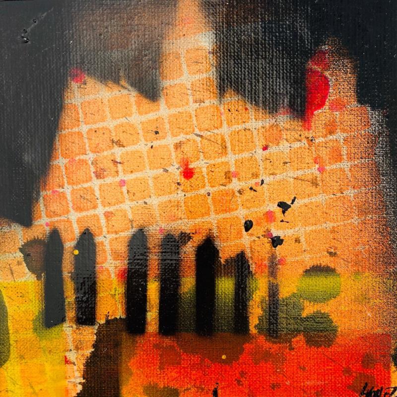 Painting Riue de nuit by Horea | Painting Figurative Urban Oil