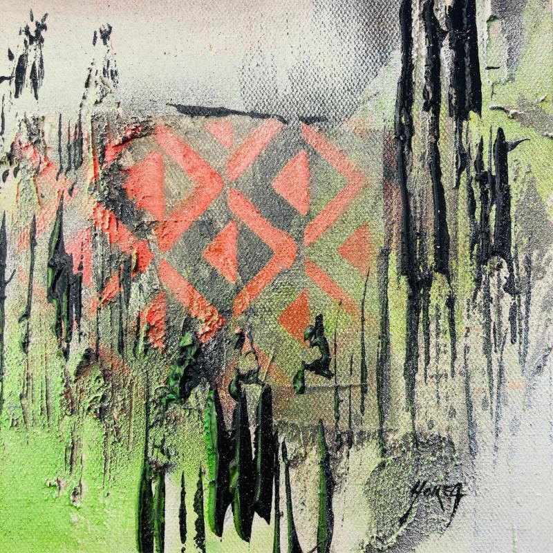 Peinture Vibrations 1 par Horea | Tableau Figuratif Urbain Huile