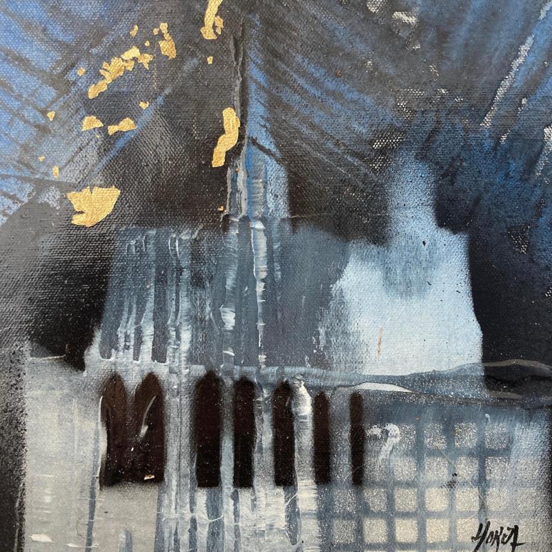 Painting Blue Dream by Horea | Painting Figurative Urban Oil