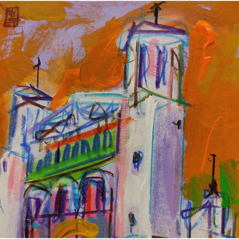 Painting Point culminant by Anicet Olivier | Painting Figurative Urban Acrylic