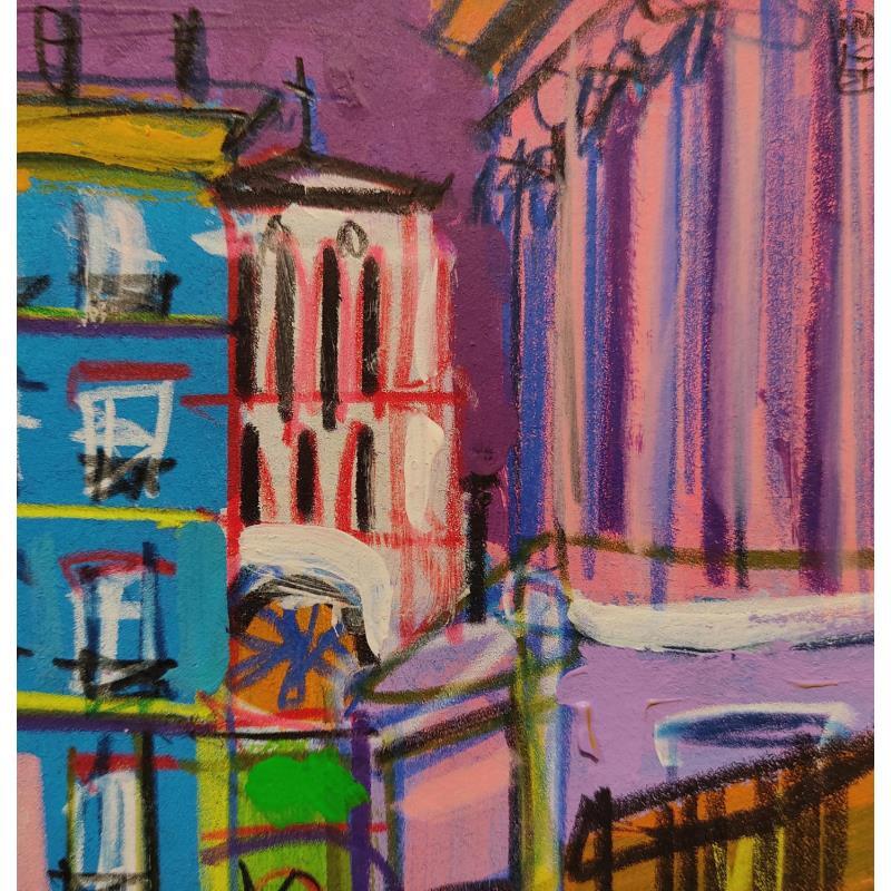 Painting Le Palais by Anicet Olivier | Painting Figurative Urban Acrylic