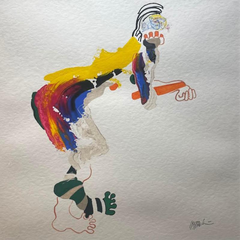 Peinture 0833 par Cressanne | Tableau Figuratif Nu Acrylique