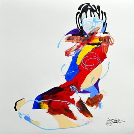 Peinture 6051 par Cressanne | Tableau Figuratif Acrylique Nu