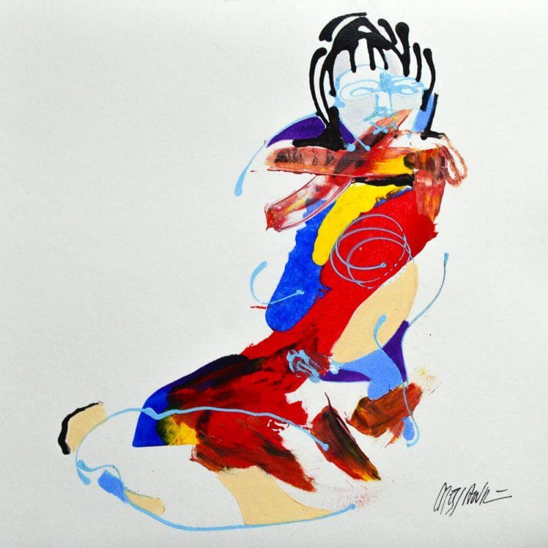 Peinture 6051 par Cressanne | Tableau Figuratif Nu Acrylique