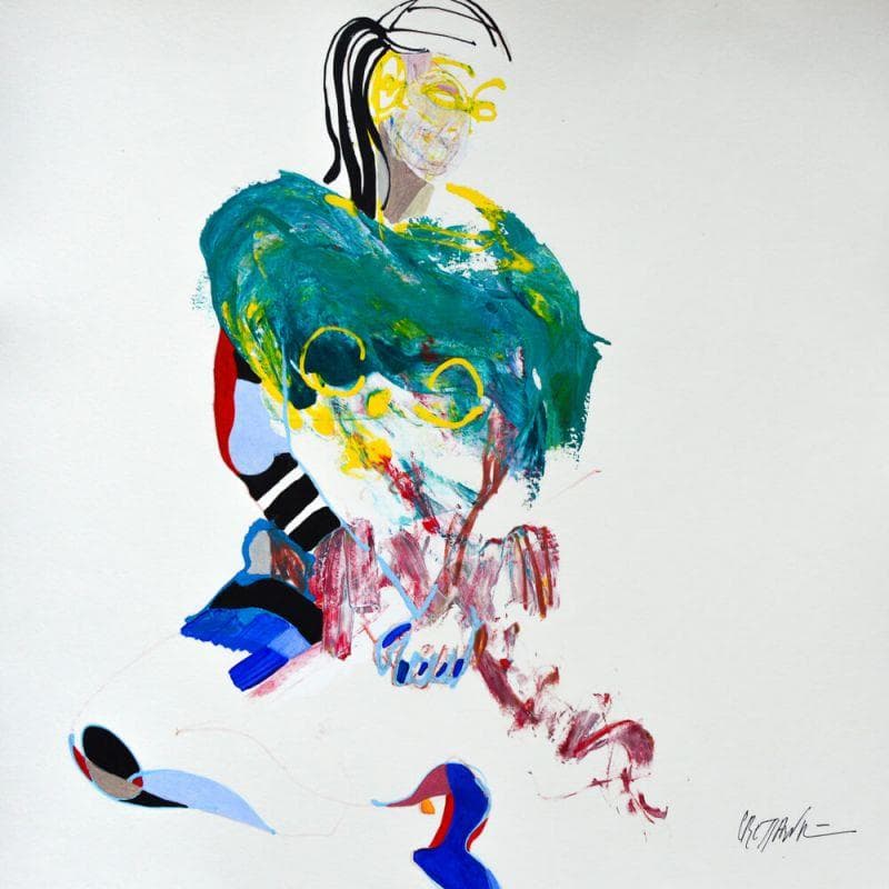 Peinture 6058 par Cressanne | Tableau Figuratif Nu Acrylique