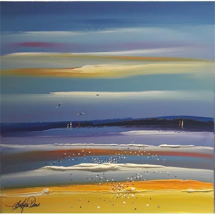Painting L'amour à l'horizon by Fonteyne David | Painting Figurative Acrylic, Oil Marine