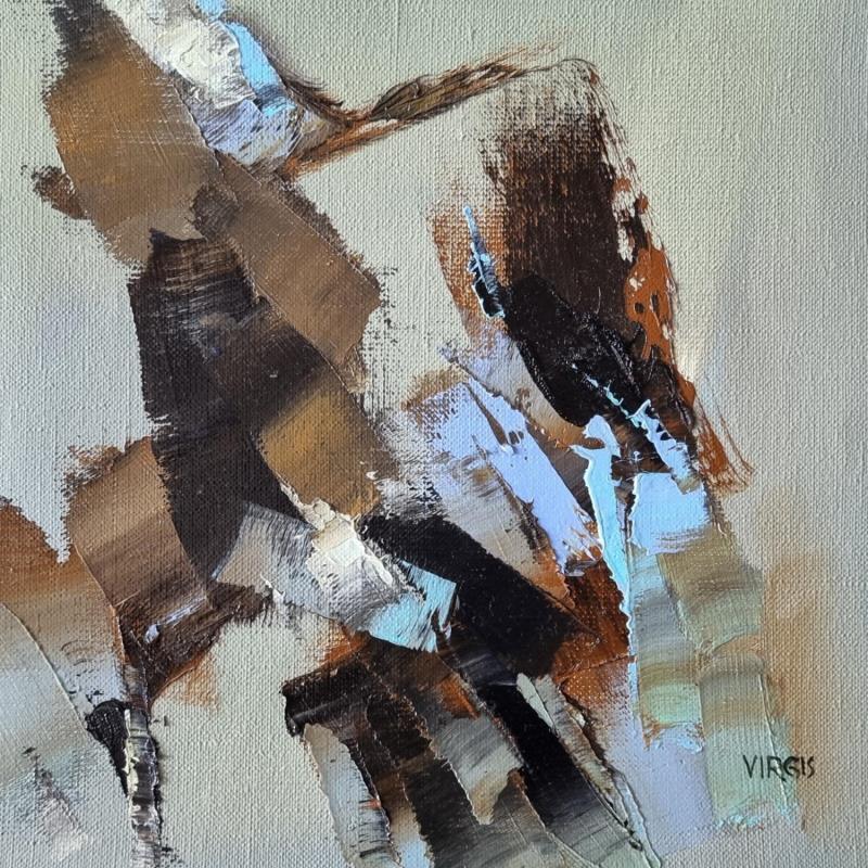 Peinture Music and silence par Virgis | Tableau Abstrait Minimaliste Huile