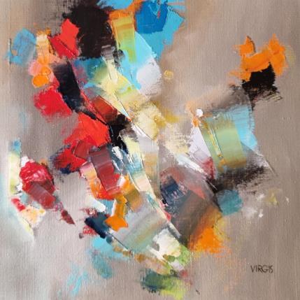 Peinture In the rhythm of jazz par Virgis | Tableau Abstrait Huile Minimaliste