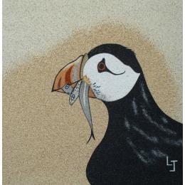 Pintura Le macareu gourmand por Jovys Laurence  | Pintura Tema Arena Animales, Iconos pop