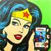 Painting Wonderwomen looking for love by Kalo | Painting Pop-art Portrait Pop icons Graffiti Gluing Posca